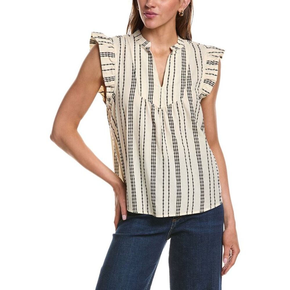 Ichi Womens  Ihjosine To Cap Sleeve Top, White